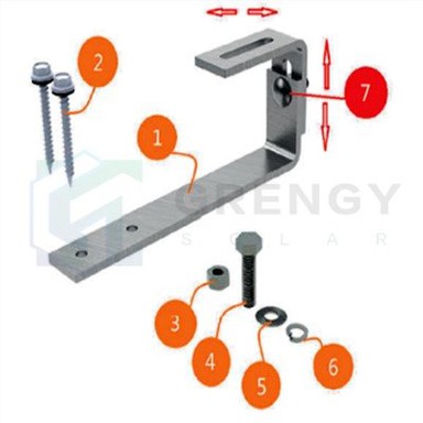Justerbar skifertak solkrone