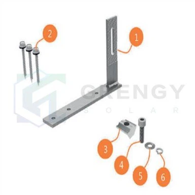 Flat fliser tak solar krok