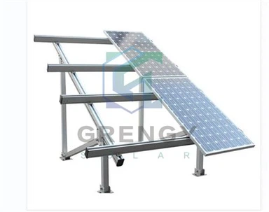 Solcellepanel monteringsskinner struktur