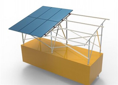 Storskala ZAM-belagt stål Solar bakkemontering