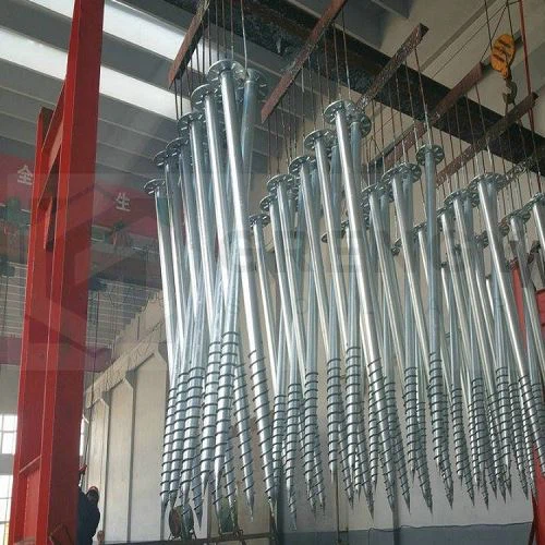 production process of screw pile with big blades(001)