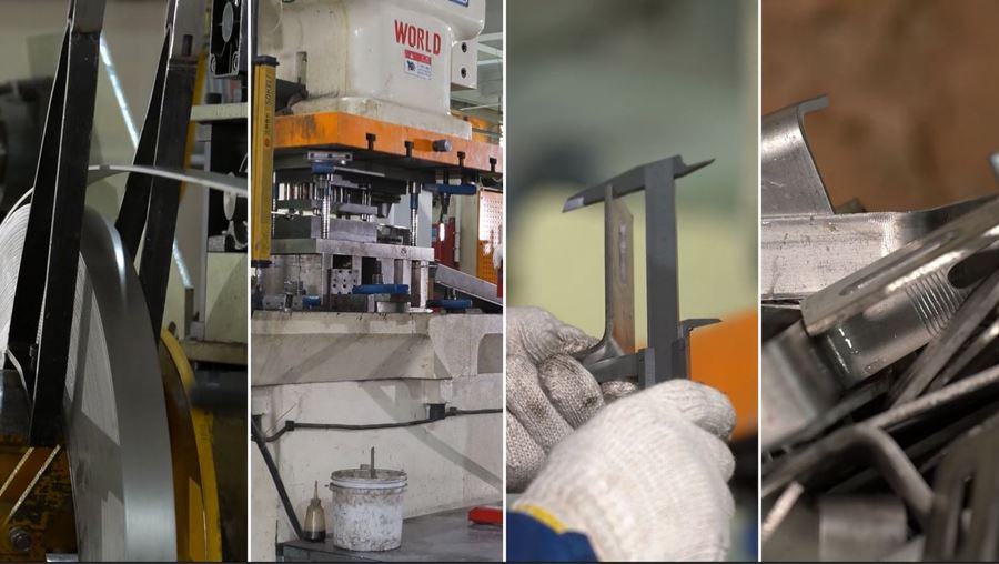 production of Piling Solar Bracket with Single Pole