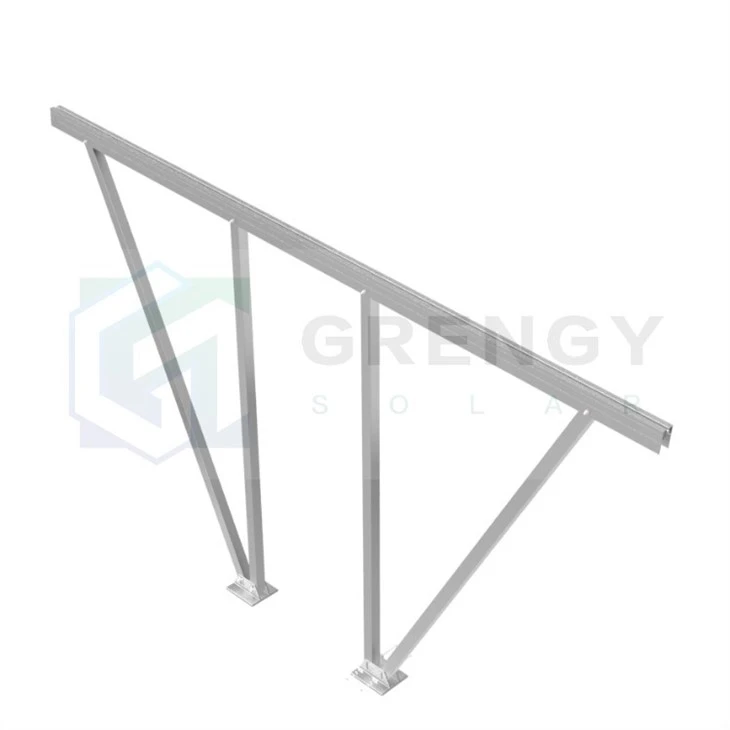 pre-installation support of solar carport mounting system