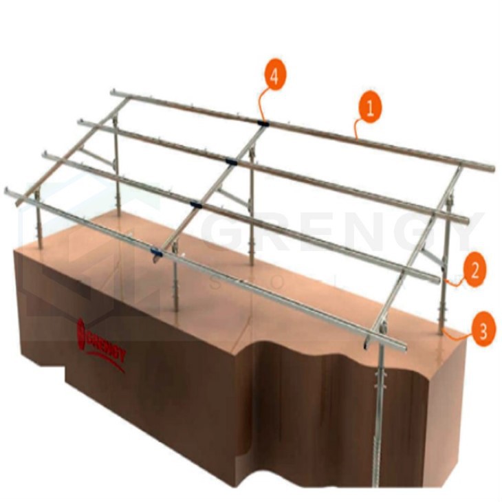 pilling solar bracket with double poles
