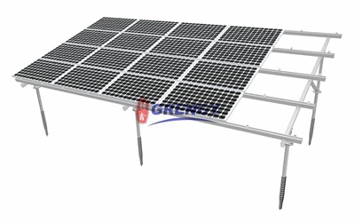 Solar bakkestativ med fast tilt