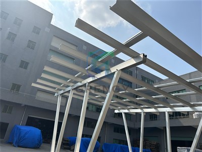 PV Solar Vanntett Aluminium Carport Parkeringsplass Montering