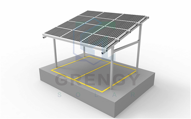 Enkel Carport Solar Mount Struktur