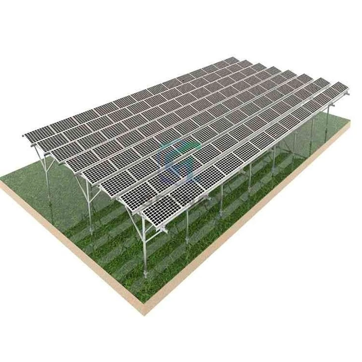 Flexible Tilt Agricultural Solar Array For Farms