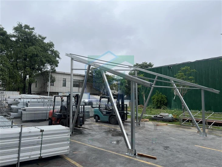 Green Infrastructure Made Durable: Zn-Al-Mg Solar Carports For Commercial Use high quality