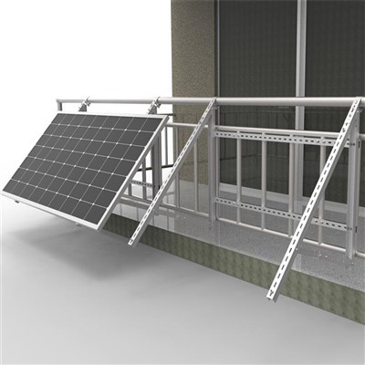 Balkong-Montert støttestruktur for solcellepanel