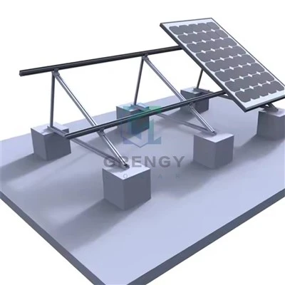 Flat tak solcellebetongmonteringssystem