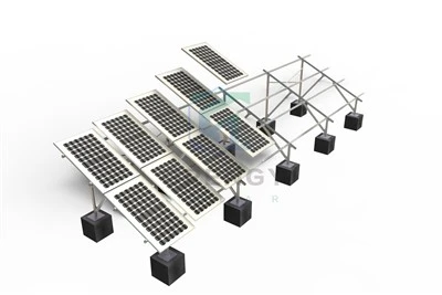 Solmonteringsstruktur for flat takbase
