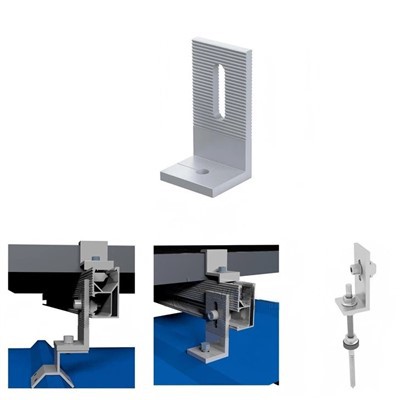 Trapesformet metalltak solcellefeste