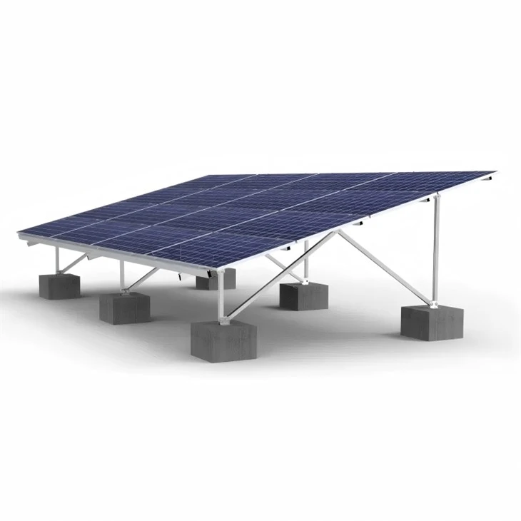 Solar rack system med betong base