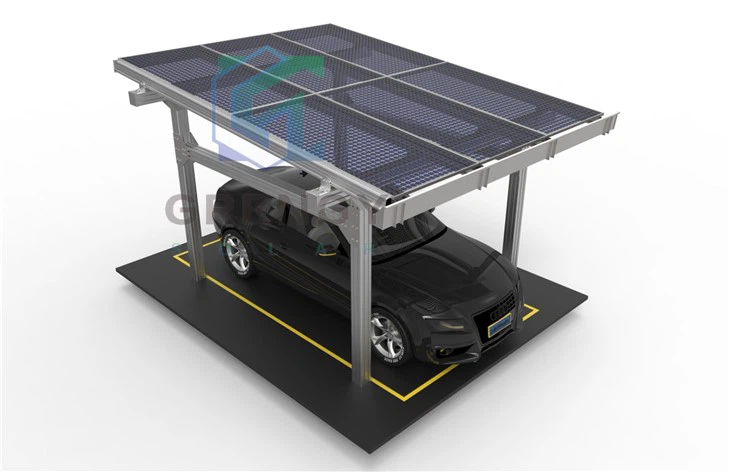 Wall-mounted Waterproof Aluminum Solar Carport